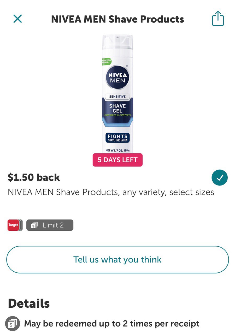 nivea mens target deal